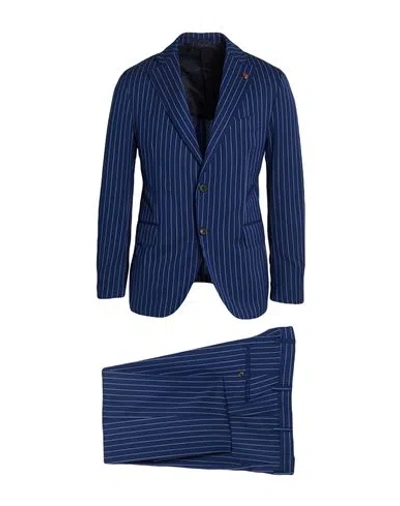 Gabriele Pasini Man Suit Blue Size 38 Wool In Blue