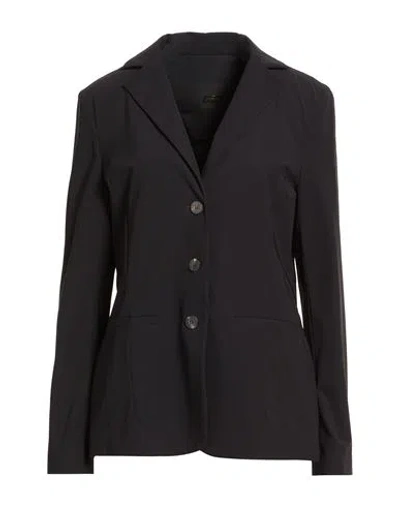 Rrd Woman Blazer Black Size 12 Polyamide, Elastane In Black