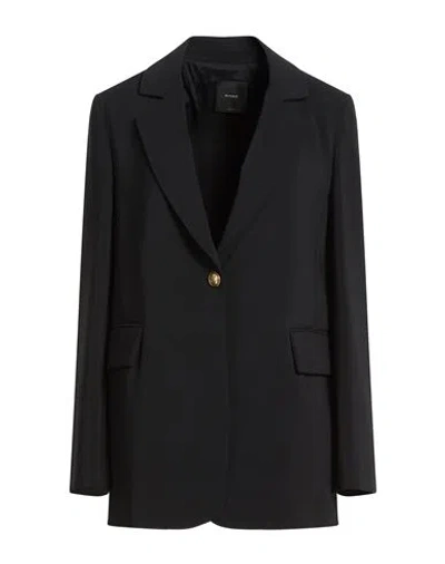 Pinko Woman Blazer Black Size 4 Polyester, Elastane In Black