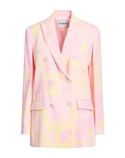 Iceberg Woman Blazer Pink Size 4 Viscose In Pink