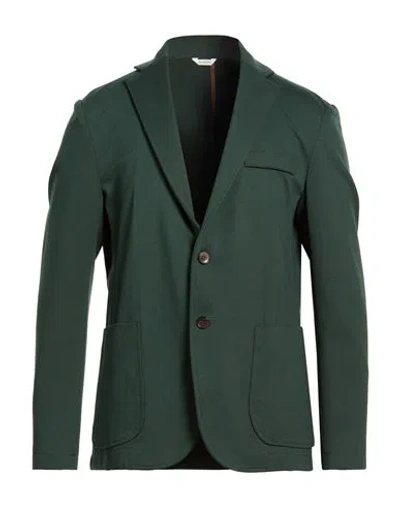 Verdera Man Blazer Green Size 42 Viscose, Polyamide, Elastic Fibres In Green