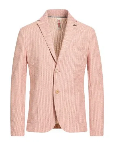 Bob Man Blazer Red Size 38 Cotton, Polyester, Elastane In Pink