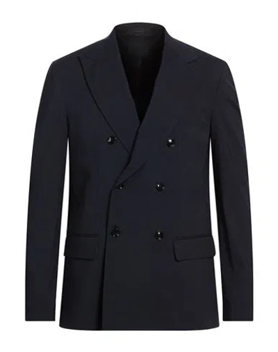 Liu •jo Man Man Blazer Midnight Blue Size 42 Polyester, Wool, Elastane In Blue