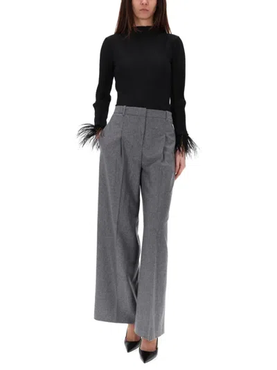 Hugo Boss Boss "ephedera" Top With Removable Feathers In Multi