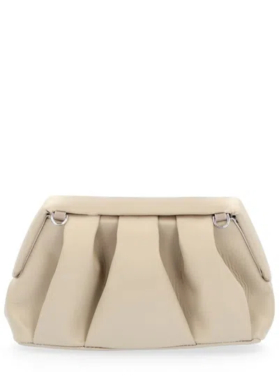 Themoirè Beige Recycled Material Handbag In Blue