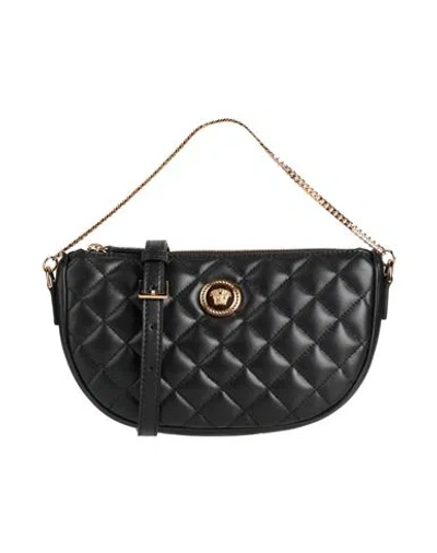 Versace Woman Cross-body Bag Black Size - Lambskin In Black