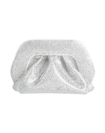 Themoirè Woman Handbag Silver Size - Textile Fibers In White