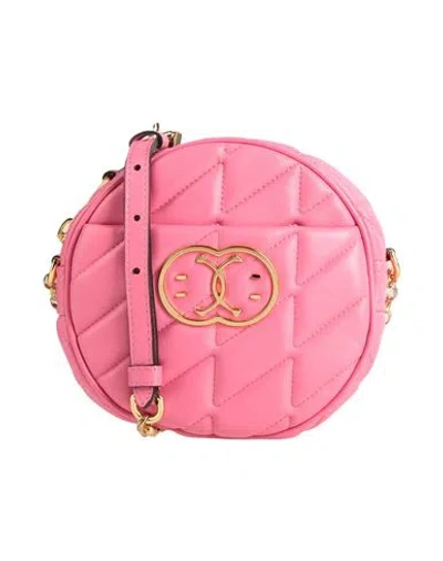 Moschino Couture X Smiley World Woman Cross-body Bag Pink Size - Leather In Pink