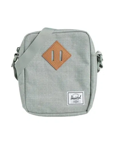Herschel Supply Co . Man Cross-body Bag Sage Green Size - Recycled Pet, Tpe - Thermoplastic Elastomer In Gray