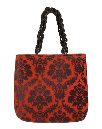 Le Daf Woman Handbag Orange Size - Textile Fibers In Orange