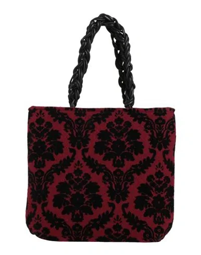Le Daf Woman Handbag Burgundy Size - Textile Fibers In Red