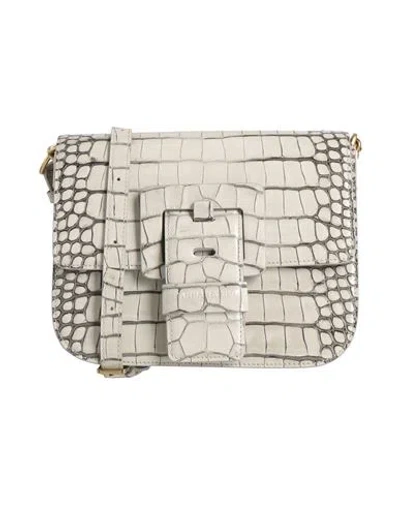 Barbara Bui Woman Cross-body Bag Grey Size - Calfskin In Gray