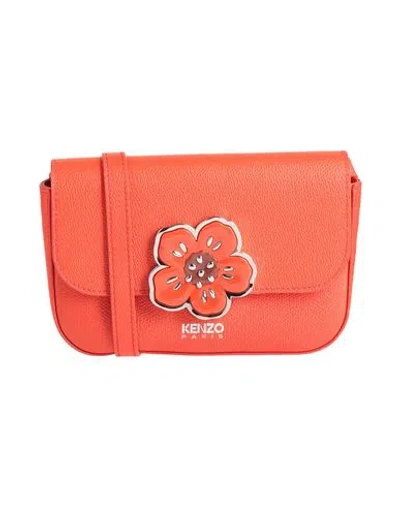 Kenzo Woman Cross-body Bag Orange Size - Leather In Orange