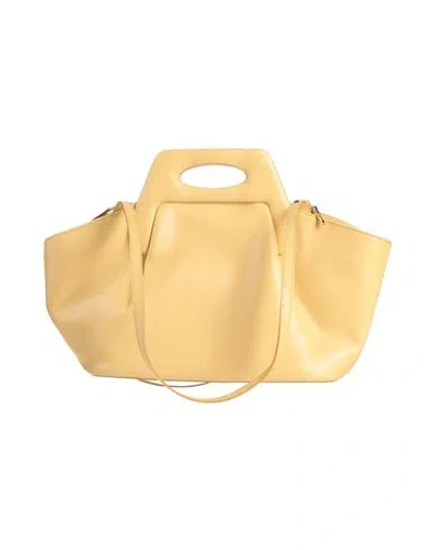 Themoirè Woman Handbag Camel Size - Textile Fibers In Yellow