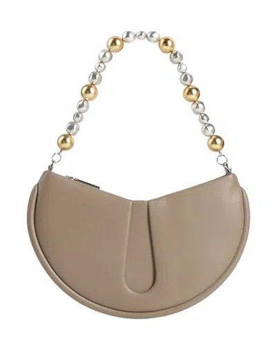Themoirè Woman Handbag Taupe Size - Textile Fibers In Gray