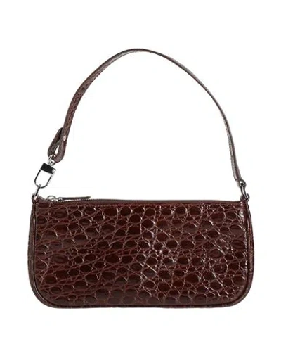 By Far Woman Handbag Chocolate Brown Size - Cow Leather In Brown
