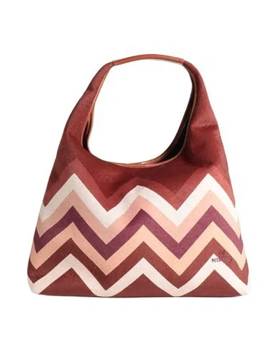 Missoni Woman Handbag Brown Size - Textile Fibers In Brown