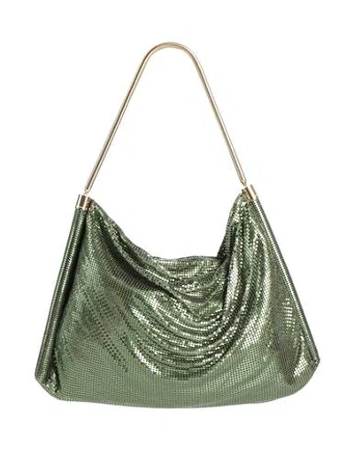 Rabanne Woman Handbag Green Size - Aluminum In Green