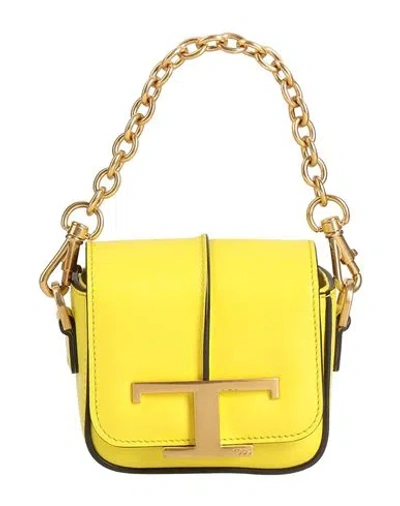Tod's Woman Handbag Yellow Size - Calfskin In Yellow