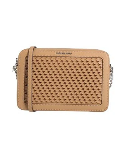 Michael Michael Kors Woman Cross-body Bag Camel Size - Polyurethane, Cotton, Polyester In Nude