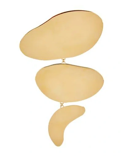 Jil Sander Woman Brooch Gold Size - Brass In Gold