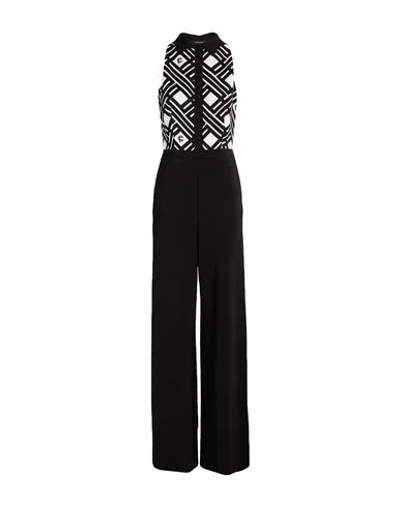 Cristinaeffe Woman Jumpsuit Black Size Xs Polyester, Elastane In Black