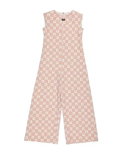Elisabetta Franchi La Mia Bambina Toddler Girl Jumpsuit Chocolate Brown Size 4 Polyester, Elastane In Brown