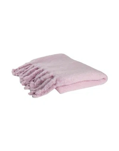 Jil Sander + Woman Blanket Or Cover Lilac Size - Mohair Wool, Wool, Polyamide In Pink