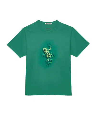 Jw Anderson Mens Jumping Frog T-shirt In Emerald In Green