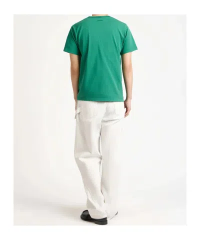 Jw Anderson Mens Jumping Frog T-shirt In Emerald In Green