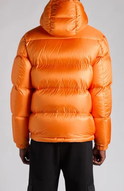 Moncler Long-sleeved Cotton Jacket In Orange