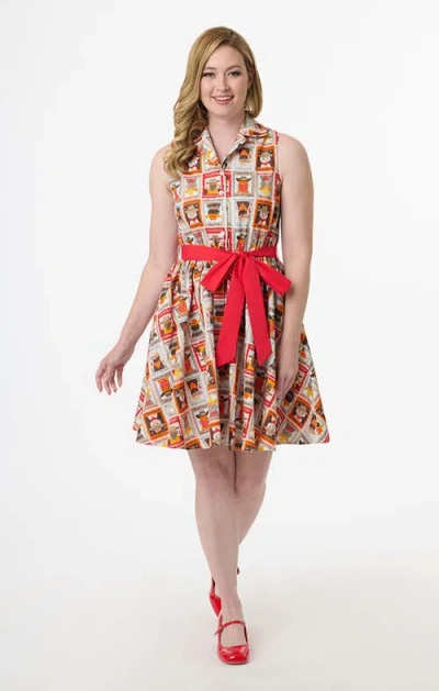 Smak Parlour Sleeveless Flare Dress In Multi