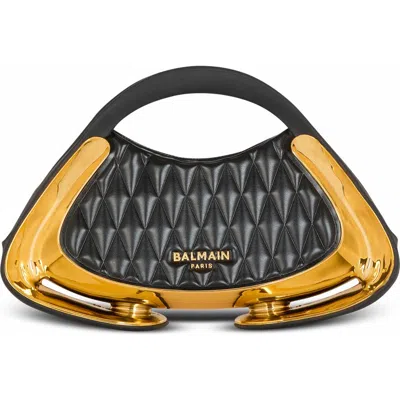 Balmain Small Jolie Madame Top-handle Bag In Black