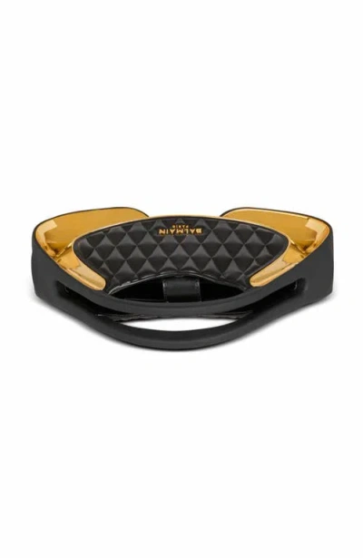 Balmain Small Jolie Madame Top-handle Bag In Black