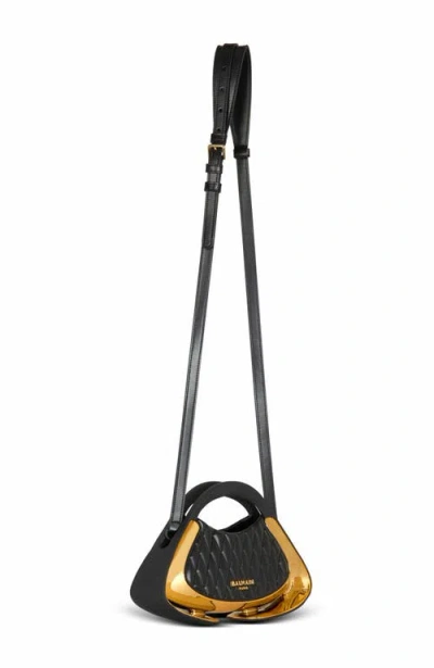 Balmain Small Jolie Madame Top-handle Bag In Black