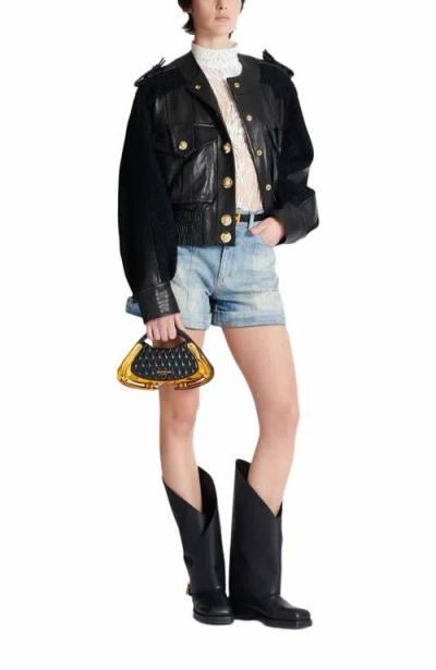 Balmain Small Jolie Madame Top-handle Bag In Black