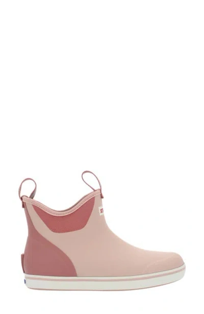 Xtratuf X Salmon Sisters Waterproof Ankle Deck Boot In Pink