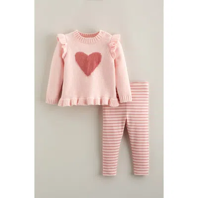 Nordstrom Icon Ruffle Sweater & Leggings Set In Pink