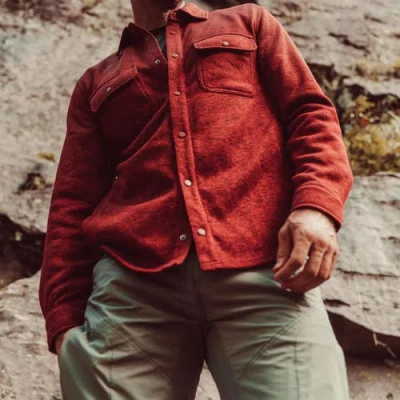 Mountain Khakis Norris Shirtjac In Burgundy