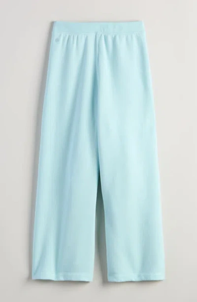 Zella Girl Cloud Soft Pleated Wide Leg Knit Pants In Blue