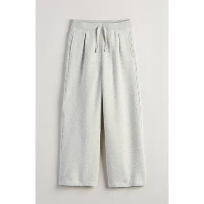 Zella Girl Cloud Soft Pleated Wide Leg Knit Pants In White
