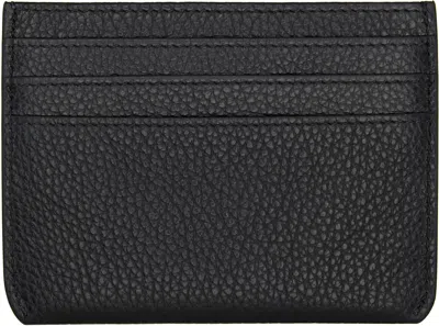 Marni Logo-embroidered Leather Card Holder In Black