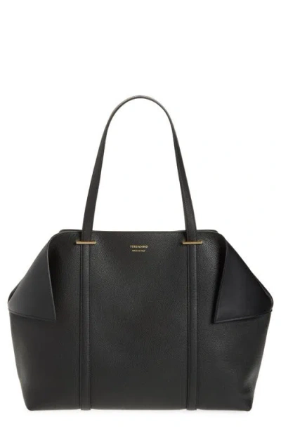 Ferragamo Large Folded Suede Tote In Pattern