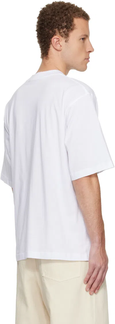 Marni Mini Logo T-shirt In White