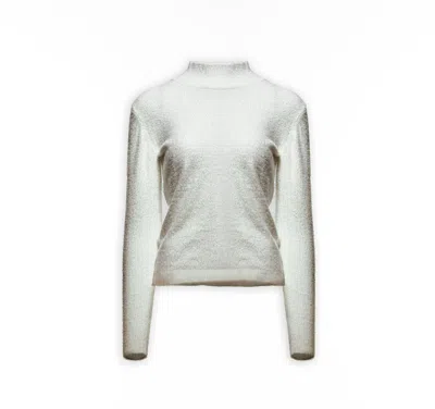 Maison Sél Women's Soft Sweater – White In White