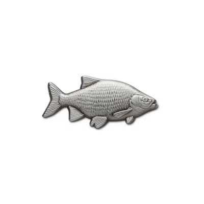 Make Heads Turn Women's Grey / Neutrals / Silver 3d Silver Pin Roach Fish In Gray