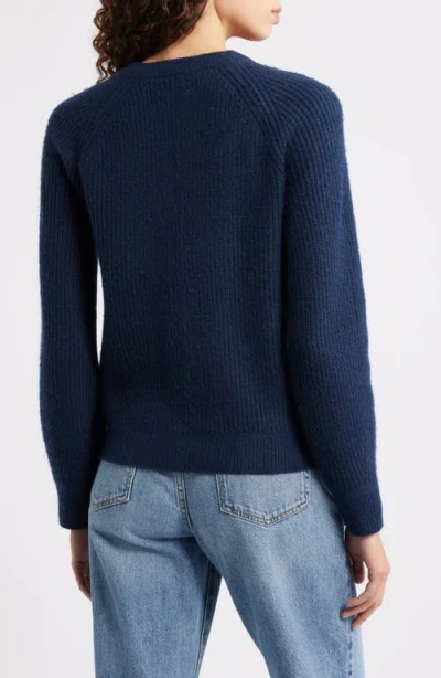 Caslonr Caslon(r) Cozy Rib Cardigan In Blue