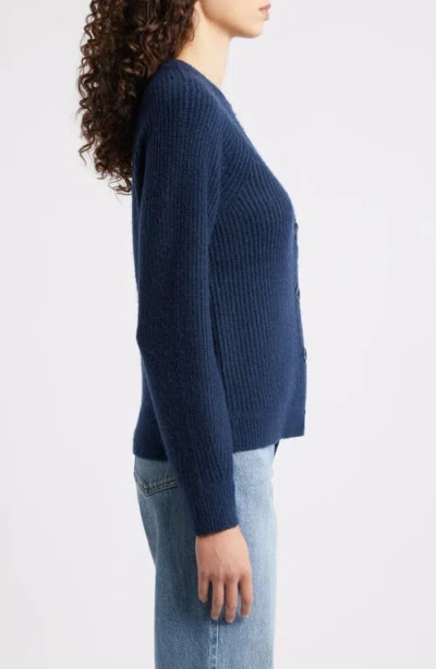 Caslonr Caslon(r) Cozy Rib Cardigan In Blue