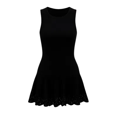 Altra Volta Women's Black Lace Mini Dress In Black