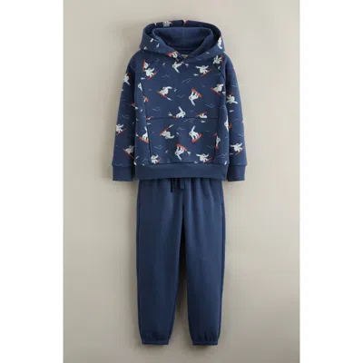 Tucker + Tate Kids' Print Hoodie & Joggers Set In Blue
